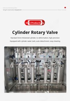 Machine de remplissage automatique de bouteilles DINGCHI, remplisseuse de liquides en ligne droite, contrôlée par PLC, pour l'emballage alimentaire et des boissons
