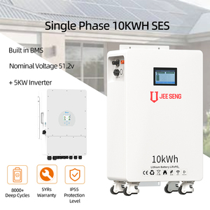 Système de stockage d'énergie domestique JEESENG 5kW Split IP65 <span class=keywords><strong>Inverter</strong></span> Solar + Batterie LiFePO4 10kWh - Product Image 2