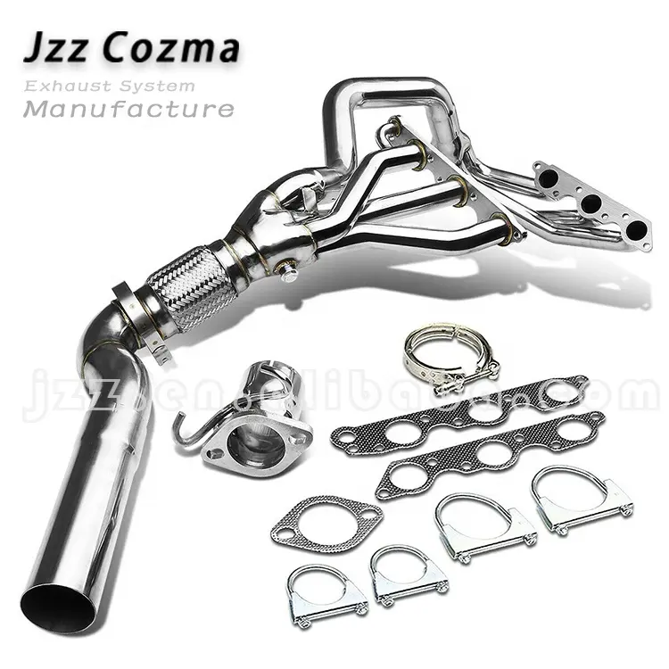 JZZ Cozma STAINLESS Racing Manifold Header Exhaust for PR IX/G TP/RE GAL/3.8L V6