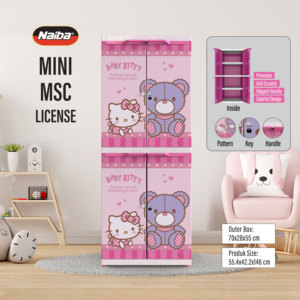 Mini armoire compacte multifonctionnelle mettant en scène les personnages préférés de la licence MSC, présentant vos héros de dessins animés célèbres. - Product Image 1
