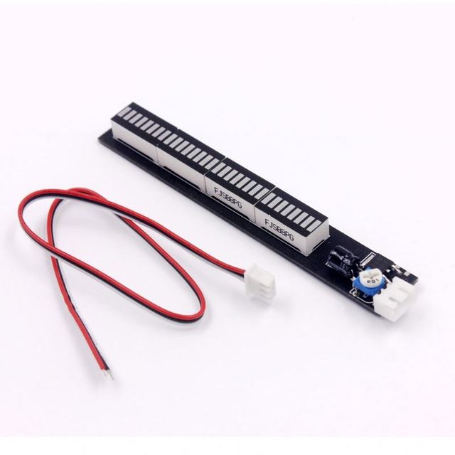 Stereo Music Spectrum LED light Audio Level Indicator 12V 24V Amplifier VU Meter for Car player Light Atmosphere Lamps