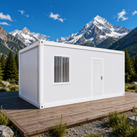 Maison conteneur modulaire à assemblage rapide 20 pieds, maison mobile préfabriquée à panneaux sandwich pour appartement, utilisation en extérieur et dans les parcs