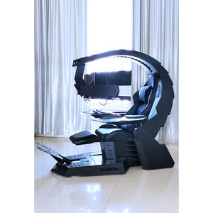 Elektrischer Zero-Gravity-Liegesessel mit individuellem Logo, automatischer Cluvens Unicorn mit Wärme- und Massagefunktion, Unterstützung für 3 Monitore - Product Image 2