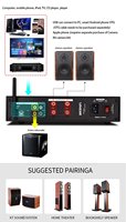 Amplificateur BRZHIFI TPA3255 double cœur HIFI X20 600W haute puissance lecteur de disque USB audio BT