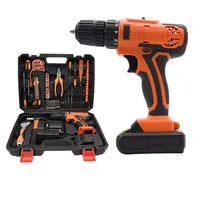 Ensemble de perceuse électrique sans fil rechargeable professionnelle ensemble de perceuse multifonctionnelle outils à main