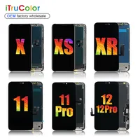 IPhone X XS XR 11 Pro12スクリーンタッチディスプレイ用携帯電話LCDデジタイザー交換用アクセサリー部品