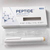 Boîtes d'emballage pliantes personnalisées avec logo imprimé, abordables et de qualité supérieure, pour stylos à peptides jetables