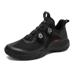 Chaussure de sport unisexe en mesh respirant avec semelle extérieure en caoutchouc et semelle intermédiaire en EVA pour le tennis, le badminton, le ping-pong, à porter en été - Product Image 4