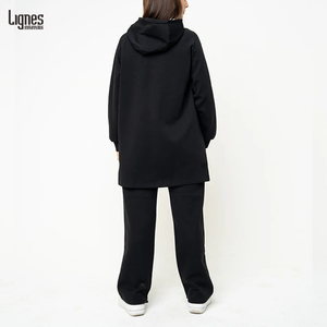 Set di Abbigliamento Sportivo Musulmano alla Moda, Tuta Modesta e Larga con Cappuccio per Donne Musulmane, Tuta da Ginnastica Musulmana Taglie Forti - Product Image 2