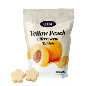 Private Label Yellow Peach Effervescent Tablets OEM ODM Custom Packaging Bulk Supply - Product Image 1
