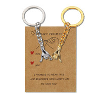 Porte-clés créatif en métal pour couple, tendance et personnalisé, idéal pour la Saint-Valentin, pour hommes et femmes