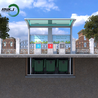 RNKJ Station de tri et de collecte des déchets souterraine, compacte, intégrée, professionnelle, moderne, urbaine, automatique, inodore et dissimulée