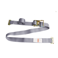 Sangles à cliquet E-Track 2 po x 16 pi, résistance à la rupture de 4400 lb, conformes DOT, pour le contrôle du chargement sur remorque E-Track