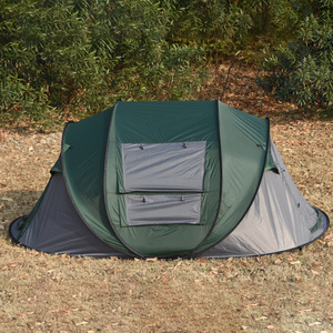 Carpa Plegable Personalizable para Acampar al Aire Libre, de Una Sola Capa, para 2-3 Personas, para las Cuatro Estaciones, con Varillas de Fibra de Vidrio, <span class=keywords><strong>Rizen</strong></span> RZ-PUT-008 190T Plateada - Product Image 1