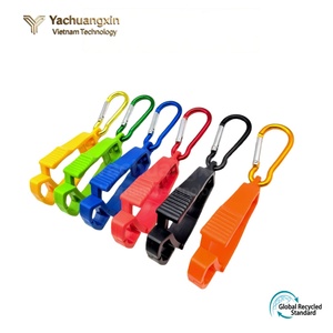 Mosquetón de plástico para acampar al aire libre, equipo de senderismo, paquete de 4, multicolor, ligero, duradero, accesorio con clip, uso en todas las estaciones - Product Image 5