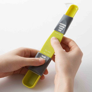 Adjustable Nine Stalls Double End Scale Plastic <b>Measuring</b> <b>Spoon</b> Unique Metering Tool for Kitchen Home Coffee Commercial Food Use - Product Image 4