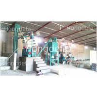 Ligne complète automatique d'usine de broyage de maïs de Hongdefa 10ton/24h pour l'afrique