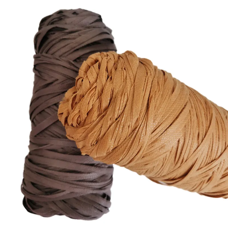 2021 New popular natural 200g/piece fancy paper raffia yarn for knitting hat