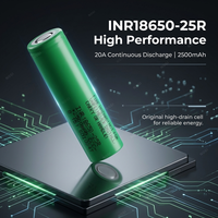 Baterai Isi Ulang Lithium-Ion Silinder Samsung INR18650-25R 2500mAh NMC 3.7V untuk Perangkat Berkinerja Tinggi