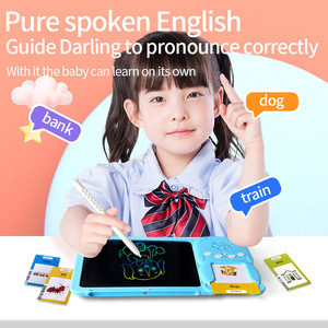 <span class=keywords><strong>Tablette</strong></span> LCD de dessin effaçable en anglais, machine d'apprentissage de l'éducation précoce, cartes Alphabet Flash - Product Image 4
