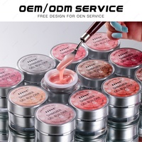 JTING Gel de construction scintillant à haute cohérence pour extension d'ongles, gel de construction camouflage, gel de sculpture indolore, vernis à ongles