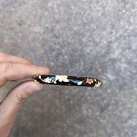 Bracelet en cloisonné tendance, bracelet en filigrane émaillé ouvert