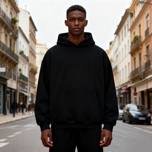 Sudadera con Capucha Unisex de Punto Grueso, con Logotipo Personalizado, al por Mayor, para Invierno, con Estampado Puff, Antiarrugas, para Hombre - Product Image 3