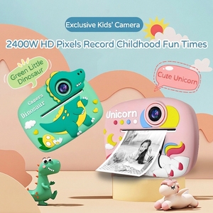 กล้องถ่ายรูปสำหรับเด็ก ปี 2026 รุ่นใหม่ ขนาด 2.4 นิ้ว HD 1080P เซ็นเซอร์ CMOS รองรับ MicroSD พิมพ์ภาพทันที แบตเตอรี่ 1300mAh ดีไซน์ไดโนเสาร์ - Product Image 3
