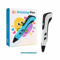 Pena Printer 3D plastik kualitas tinggi mainan lukisan Doodler DIY keluarga dan sekolah desain tubuh hewan unik untuk anak-anak
