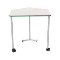 Table de conférence scolaire, mobilier scolaire, bureau collaboratif en bois pour salle de classe, table de travail à hauteur fixe pour plusieurs groupes, pour atelier et salon