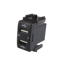12V 3.1A Dual Charger Nissan Port USB dengan Voltmeter Digital