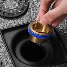 Noyau de siphon de sol en laiton pour salle de bain, <span class=keywords><strong>protection</strong></span> contre les nuisibles et les odeurs pour les tuyaux de drainage et les filtres de vidange d'eau, prévention des odeurs - Product Image 3