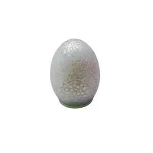 照明付きマーキュリーガラス巨大な卵の卓上装飾