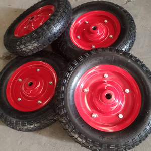 <span class=keywords><strong>Roue</strong></span> pneumatique en caoutchouc Maxtop 14 pouces 3.50-8 pour chariot à main avec axe long et trou de 20 mm pour la manutention des matériaux - Product Image 3