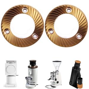 Molinillo de café espresso con muelas de 64 mm, chapado en titanio dorado, para cafeterías - Product Image 4