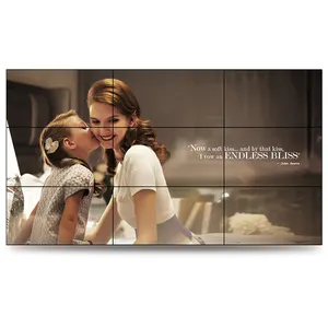 46英寸窄边框 2x2 3x3 控制器电视高清屏幕广告价格数字标牌 Lcd 视频墙