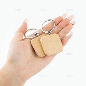 Wooden <b>Blank</b> Keychains DIY Engraving Unfinished Key <b>Rings</b> for Crafts Name Tags and Bag Decorations Smooth Polished Wood <b>Blanks</b> - Product Image 5