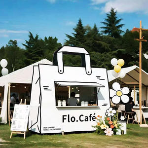 ร้านกาแฟสไตล์การ์ตูนวาดมืออเนกประสงค์ บริเวณที่สวยงามดึงดูดการท่องเที่ยว โซเชียลมีเดียยอดนิยม รถบริการจัดเลี้ยง - Product Image 1