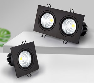 ไฟ LED ฝังฝ้าเพดานทรงสี่เหลี่ยม สีดำ อะลูมิเนียม 4100K แสงขาวธรรมชาติ 90lm/W AC 220V IP20 50000 ชั่วโมง CRI90 ปรับความสว่างได้ รับประกัน 3 ปี - Product Image 3