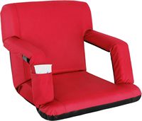 Siège de stade large pour gradins avec support dorsal Fauteuil de stade de camping inclinable pour adultes avec porte-gobelet
