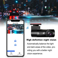 Caméra embarquée WiFi 1080P avec écran IPS, contrôle par application, fonctions intelligentes et enregistrement USB pour voiture