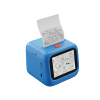 Printer Label AI TOPJOY V8 untuk Layar Thermal 2.8 Inci, Baterai 1300mAh, Tanpa Tinta, Mini, Resolusi 320x240dpi untuk Anak-Anak