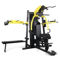 Nouveau design station multifonction équipement de gymnastique 3 stations machine perle delt / pec fly machines de fitness commerciales