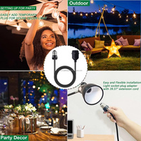 Cordon d'extension pour douille d'ampoule E27 vers E27, support de lampe pour guirlandes lumineuses