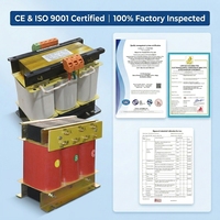 Transformador Trifásico de Tipo Seco de 25 kVA, Reductor de Voltaje de 380 V a 240 V para Uso Industrial y Comercial