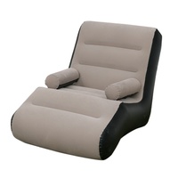 Canapé-lit gonflable moderne et minimaliste en forme de S, pliable, double usage, matelas épaissi en PVC, paresseux, 5-en-1, portable