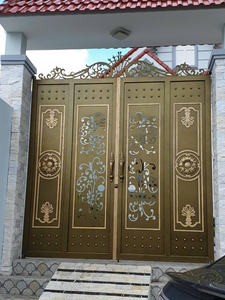 Puerta de Hierro Forjado de Origen Vietnamita, Material de Acero, Tipo de Estructura con Recubrimiento en Polvo, Estilo Francés en Color Cobre Negro - Product Image 5