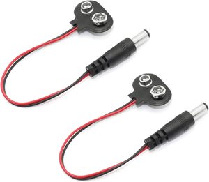 Conector de batería de 9V con tira de LED, conector macho de 2,1mm X 5,5mm, Clip de cuero tipo T y cables, Kits de módulos electrónicos - Product Image 5