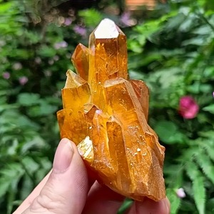 Wholesale High-quality Electroplated Orange <b>Crystal</b> <b>Clusters</b> Natural Healing Fashion Trend Collectible Art Home Decor - Product Image 6