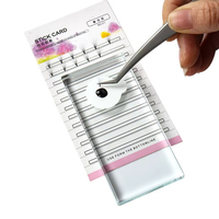 Bande adhésive réutilisable en plastique pour extensions de cils, pour le rangement des bouquets préfabriqués et des cils volume, et comme bande adhésive pour faux cils